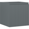 Mexen Rivel kúpeľňová skrinka pod umývadlo 45 cm, 1 dvere, ryhovaná, grafit mat - 91A21-04547-1-BF66