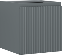 Mexen Rivel kúpeľňová skrinka pod umývadlo 45 cm, 1 dvere, ryhovaná, grafit mat - 91A21-04547-1-BF66