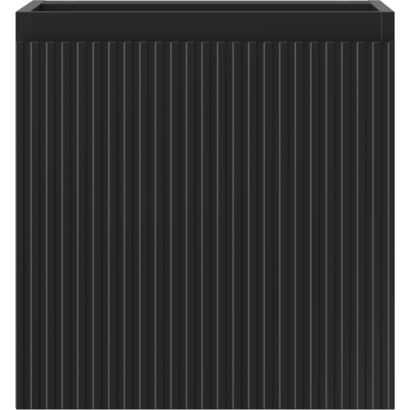 Mexen Rivel kúpeľňová skrinka pod umývadlo 45 cm, 1 dvere, ryhovaná, čierny mat - 91A21-04547-1-BF71