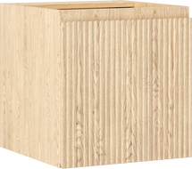 Mexen Rivel kúpeľňová skrinka pod umývadlo 45 cm, 1 dvere, drážkovaná, dub - 91A21-04547-1-BF81