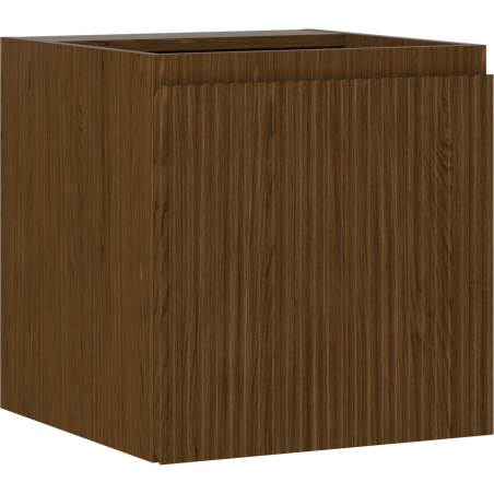 Mexen Rivel kúpeľňová skrinka pod umývadlo 45 cm, 1 dvere, ryhovaná, orech - 91A21-04547-1-BF86