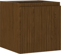 Mexen Rivel kúpeľňová skrinka pod umývadlo 45 cm, 1 dvere, ryhovaná, orech - 91A21-04547-1-BF86