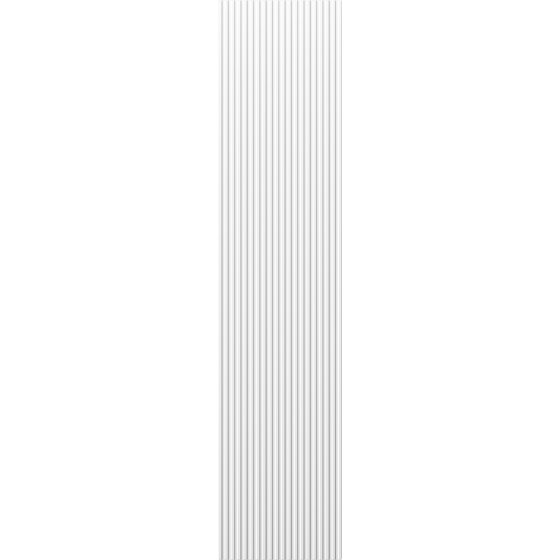 Mexen Rivel kúpeľňový stĺpik 35 cm, 1 dvere, ryhovaný, biely mat - 91A21-03016-1-BF01