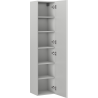 Mexen Rivel kúpeľňový stĺp 35 cm, 1 dvere, ryhovaný, sivý mat - 91A21-03016-1-BF62