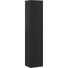 Mexen Rivel kúpeľňový stĺpik 35 cm, 1 dvere, ryhované, čierny mat - 91A21-03016-1-BF71