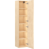 Mexen Rivel kúpeľňový stĺp 35 cm, 1 dvere, ryhovaný, dub - 91A21-03016-1-BF81