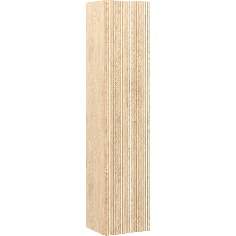 Mexen Rivel kúpeľňový stĺp 35 cm, 1 dvere, ryhovaný, dub - 91A21-03016-1-BF81