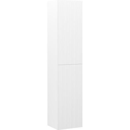 Mexen Rivel kúpeľňový stĺpik 35 cm, 2 dvere, ryhovaný, biely mat - 91A21-03016-2-BF01