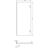 Mexen Rivel kúpeľňový stĺpec 35 cm, 2 dvere, ryhované, grafit mat - 91A21-03016-2-BF66
