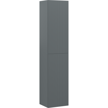 Mexen Rivel kúpeľňový stĺpik 35 cm, 2 dvere, ryhovaný, grafit mat - 91A21-03016-2-BF66