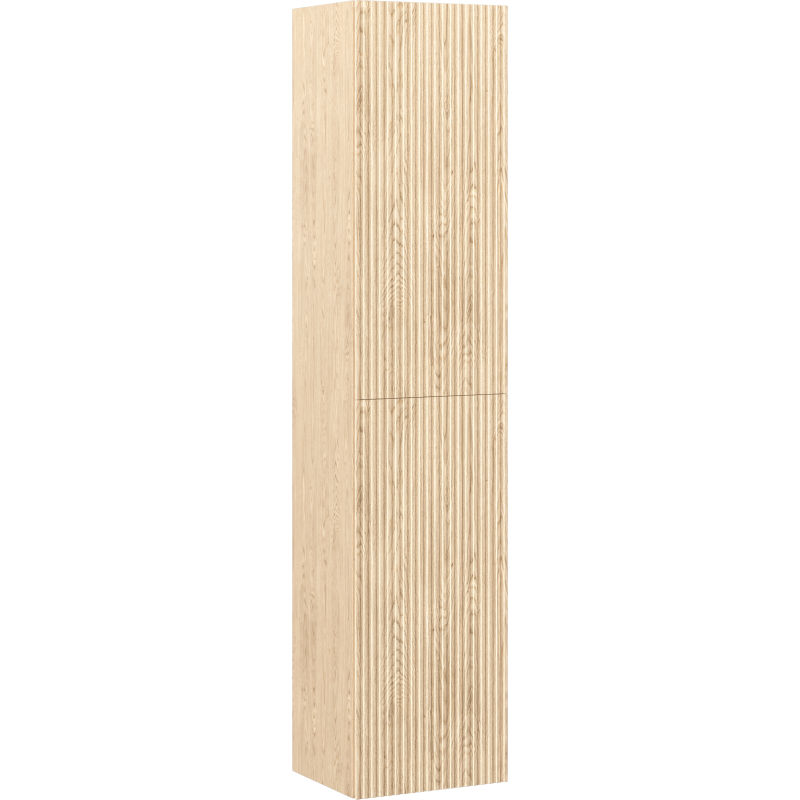 Mexen Rivel kúpeľňová skrinka 35 cm, 2 dvere, drážkovaná, dub - 91A21-03016-2-BF81