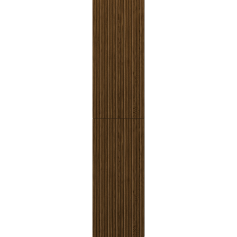 Mexen Rivel kúpeľňový stĺpik 35 cm, 2 dvere, ryhovaný, orech - 91A21-03016-2-BF86