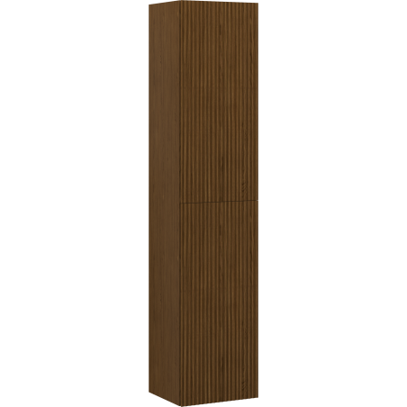 Mexen Rivel kúpeľňový stĺp 35 cm, 2 dvere, ryhovaný, orech - 91A21-03016-2-BF86