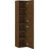 Mexen Rivel kúpeľňový stĺp 35 cm, 2 dvere, ryhovaný, orech - 91A21-03016-2-BF86