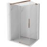 Mexen Rox L sprchový kút posuvný 95 x 90 cm, transparentný, ružové zlato - 8C2L-095-090-60-00