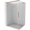 Mexen Rox L posuvná sprchová kabína 90 x 75 cm, transparentná, brúsená meď - 8C2L-090-075-65-00