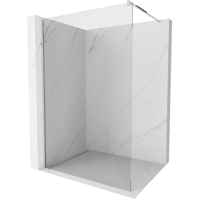 Mexen Kioto sprchová stena Walk-in 130 x 200 cm, transparentná 8 mm, chróm - 800-130-101-01-00