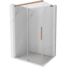 Mexen Rox L sprchovací kút posuvný 105 x 95 cm, transparentný, brúsená meď - 8C2L-105-095-65-00