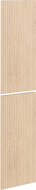 Mexen Rivel predná časť ryhovaná pre korpus kúpeľňovej skrinky 35 x 80 cm (2 ks), dub - 91A21-1600-300-2-81