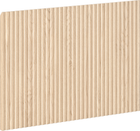 Mexen Rivel predný drážkovaný panel pre skrinku do kúpeľne 60 x 43,5 cm, dub - 91A20-0600-470-1-81