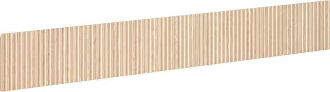 Mexen Rivel predná časť ryhovaná do korpusu skrinky do kúpeľne 140 x 20 cm, dub - 91A20-1400-235-1-81