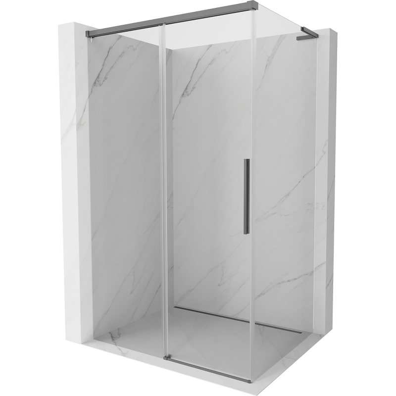 Mexen Rox L posuvná sprchová kabína 100 x 70 cm, transparentná, metalická zbraň - 8C2L-100-070-95-00