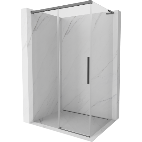 Mexen Rox L posuvná sprchová kabína 100 x 70 cm, transparentná, metalická zbraň - 8C2L-100-070-95-00