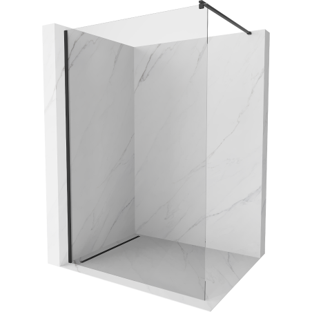 Mexen Kioto Sprchová stena Walk-in 50 x 200 cm, transparentná 8 mm, čierna - 800-050-101-70-00