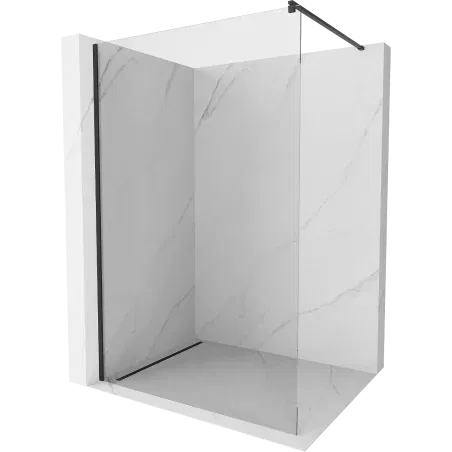 Mexen Kioto sprchová stena Walk-in 100 x 200 cm, transparentná 8 mm, čierna - 800-100-101-70-00