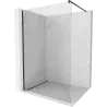 Mexen Kioto sprchová stena Walk-in 100 x 200 cm, transparentná 8 mm, čierna - 800-100-101-70-00