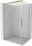 Mexen Rox posuvná sprchová kabína 155 x 75 cm, transparentná, zlatá - 8C2-155-075-50-00