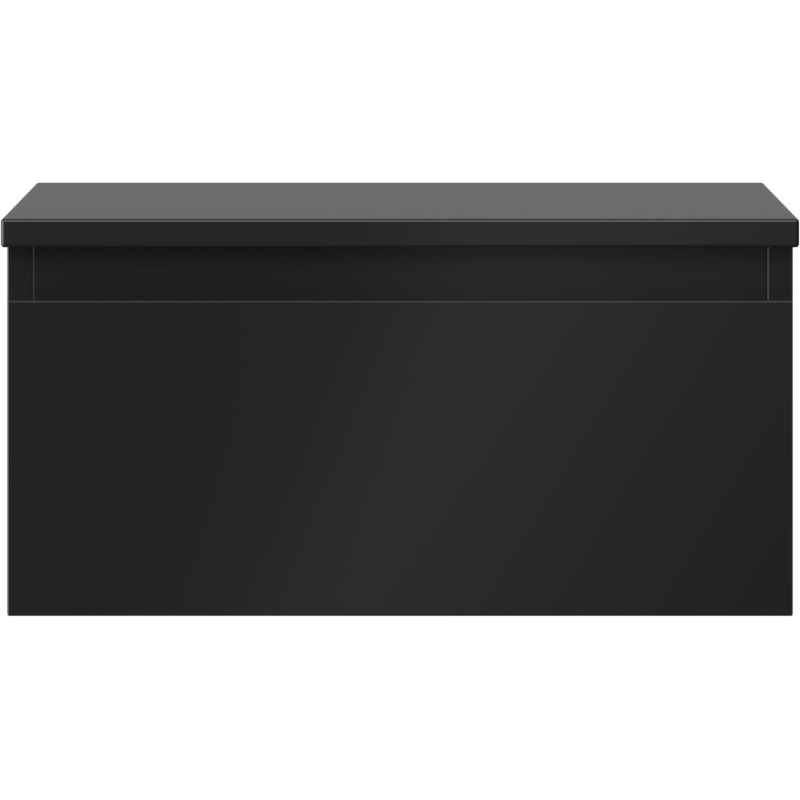 Mexen Orio kúpeľňová skrinka pod umývadlo 50 cm s doskou, 1 zásuvka, čierna matná - 91A10-05023-1-BFC71