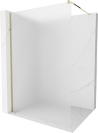 Mexen Kioto sprchová stena Walk-in 90 x 200 cm, mrazivá 8 mm, zlatá - 800-090-101-50-30