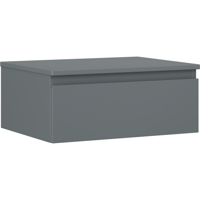 Mexen Orio kúpeľňová skrinka pod umývadlo 60 cm s pracovnou doskou, 1 zásuvka, grafit mat - 91A10-06023-1-BFC66