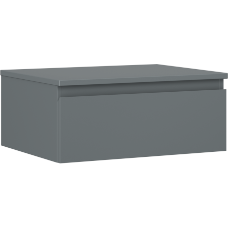 Mexen Orio kúpeľňová skrinka pod umývadlo 60 cm s pracovnou doskou, 1 zásuvka, grafit mat - 91A10-06023-1-BFC66