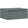 Mexen Orio kúpeľňová skrinka pod umývadlo 60 cm s pracovnou doskou, 1 zásuvka, grafit mat - 91A10-06023-1-BFC66