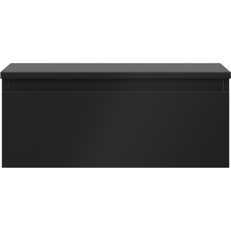 Mexen Orio kúpeľňová skrinka pod umývadlo 60 cm s doskou, 1 zásuvka, čierna matná - 91A10-06023-1-BFC71