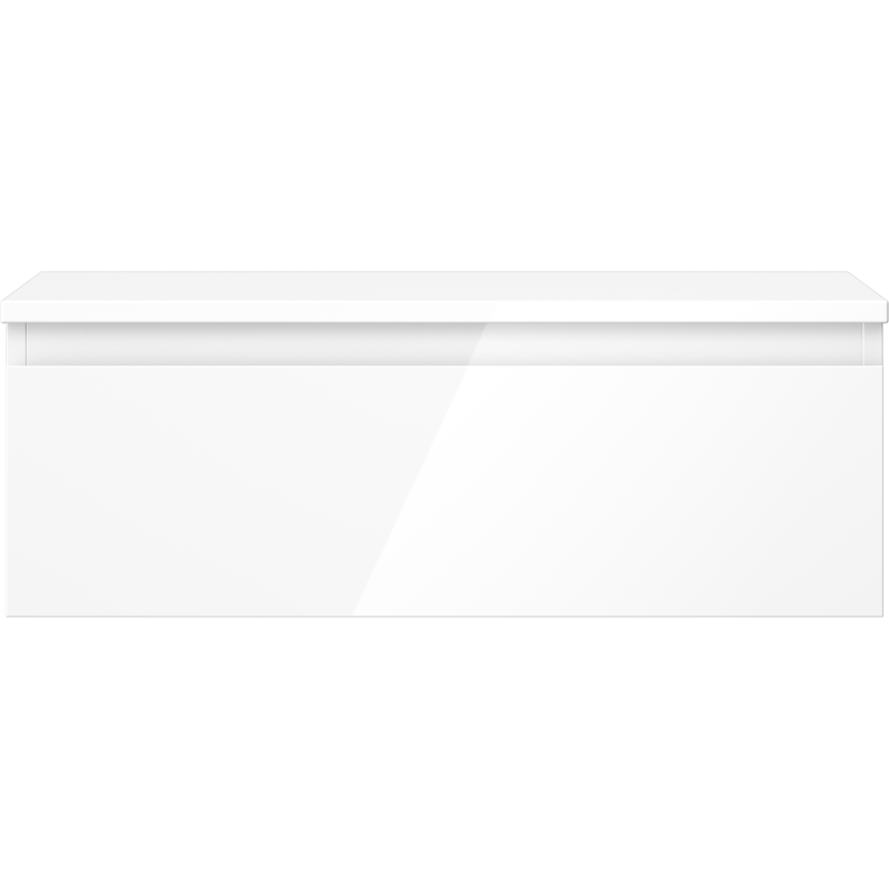 Mexen Orio kúpeľňová skrinka pod umývadlo 70 cm s doskou, 1 zásuvka, biely lesk - 91A10-07023-1-BFC00