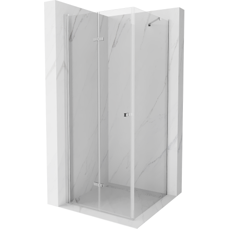 Mexen Lima skladací sprchový kút 70 x 70 cm, transparentný, chróm - 856-070-070-01-00