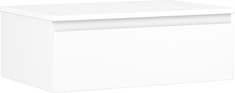 Mexen Orio kúpeľňová skrinka pod umývadlo 70 cm s pracovnou doskou, 1 zásuvka, biela matná - 91A10-07023-1-BFC01