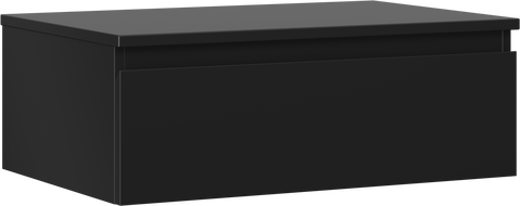 Mexen Orio kúpeľňová skrinka pod umývadlo 70 cm s doskou, 1 zásuvka, čierna mat - 91A10-07023-1-BFC71