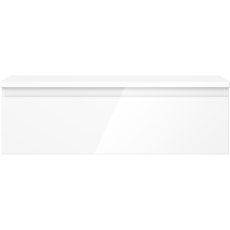 Mexen Orio skrinka do kúpeľne pod umývadlo 80 cm s doskou, 1 zásuvka, biely lesk - 91A10-08023-1-BFC00