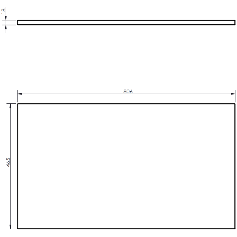 Mexen Orio kúpeľňová skrinka pod umývadlo 80 cm s doskou, 1 zásuvka, grafit mat - 91A10-08023-1-BFC66