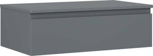 Mexen Orio kúpeľňová skrinka pod umývadlo 80 cm s doskou, 1 zásuvka, grafit mat - 91A10-08023-1-BFC66