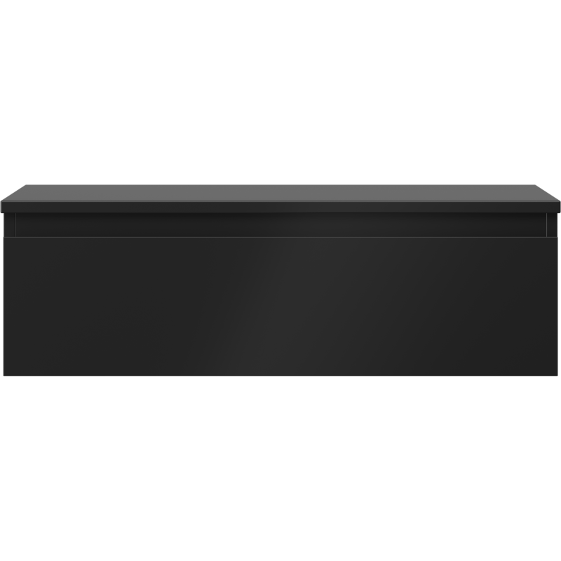 Mexen Orio kúpeľňová skrinka pod umývadlo 80 cm s doskou, 1 zásuvka, čierna matná - 91A10-08023-1-BFC71