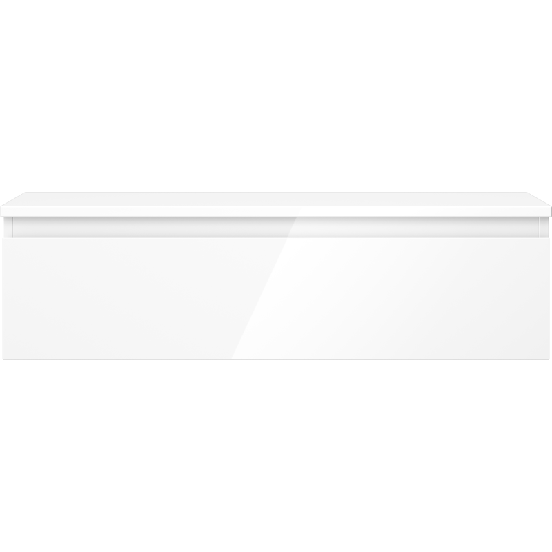 Mexen Orio skrinka pod umývadlo 90 cm s doskou, 1 zásuvka, biela lesklá - 91A10-09023-1-BFC00