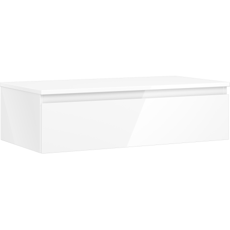 Mexen Orio skrinka pod umývadlo 90 cm s doskou, 1 zásuvka, biela lesklá - 91A10-09023-1-BFC00