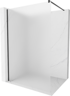 Mexen Kioto sprchová stena Walk-in 100 x 200 cm, matné sklo 8 mm, čierna - 800-100-101-70-30