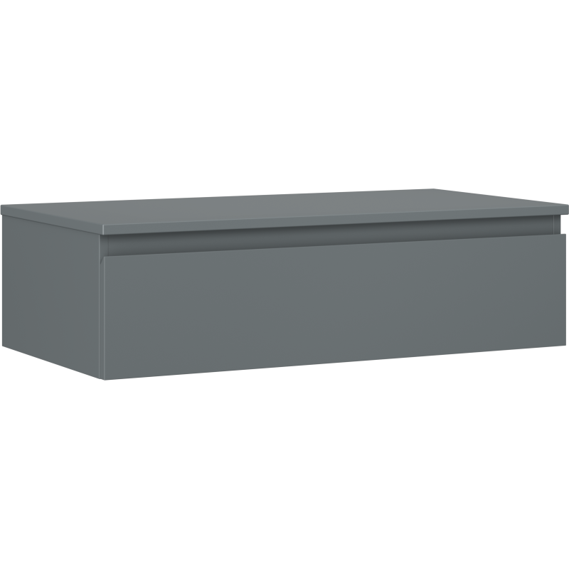 Mexen Orio kúpeľňová skrinka pod umývadlo 90 cm s doskou, 1 zásuvka, matný grafit - 91A10-09023-1-BFC66