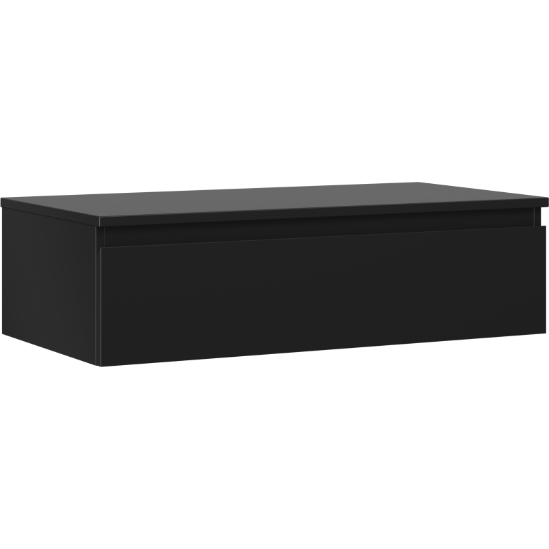 Mexen Orio kúpeľňová skrinka pod umývadlo 90 cm s doskou, 1 zásuvka, čierna mat - 91A10-09023-1-BFC71